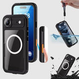 iPhone Air Redpepper IP68 Magnetisk Vandtæt Cover - Sort