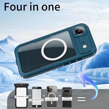 iPhone Air Redpepper IP68 Magnetisk vandtæt cover - Blå