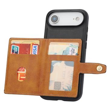iPhone Air Retro Style Cover med Pung - Sort