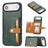 iPhone Air Retro Style Cover med Pung - Grøn