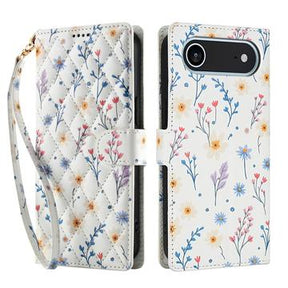 iPhone Air Rhombisk Blomsterpung - farverige blomster