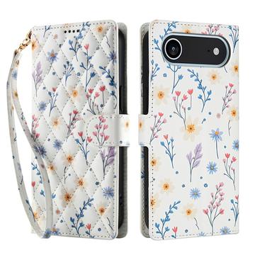 iPhone Air Rhombisk Blomsterpung - farverige blomster