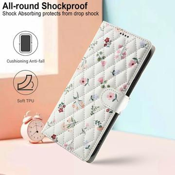 iPhone Air Rhombisk Blomsterpung - Roser