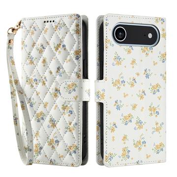 iPhone Air Rhombisk Blomsterpung - gule blomster