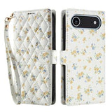 iPhone Air Rhombisk Blomsterpung - gule blomster