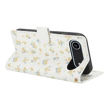 iPhone Air Rhombisk Blomsterpung - gule blomster