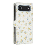 iPhone Air Rhombisk Blomsterpung - gule blomster