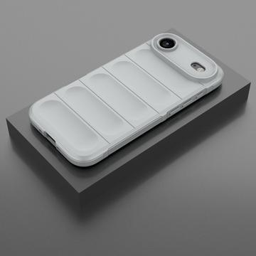 iPhone Air Rugged TPU Cover - Lysegrå