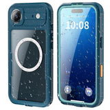iPhone Air Shellbox M Series IP68 vandtæt cover - dykkercover med MagSafe-kompatibilitet - Blå