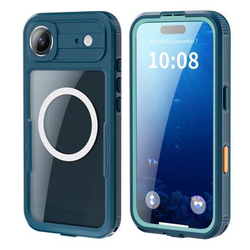iPhone Air Shellbox M Series IP68 vandtæt cover - dykkercover med MagSafe-kompatibilitet - Blå