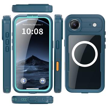 iPhone Air Shellbox M Series IP68 vandtæt cover - dykkercover med MagSafe-kompatibilitet - Blå