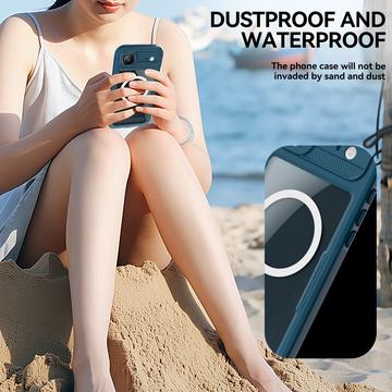 iPhone Air Shellbox M Series IP68 vandtæt cover - dykkercover med MagSafe-kompatibilitet - Blå