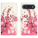iPhone Air Style Series Pung Taske - Pink Blomster