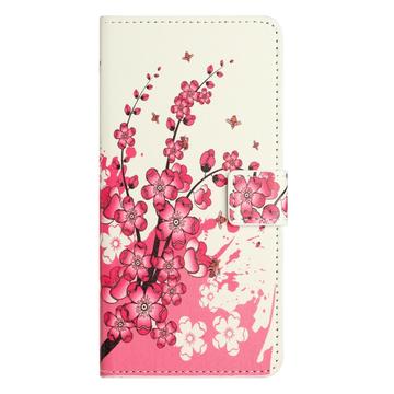 iPhone Air Style Series Pung Taske - Pink Blomster