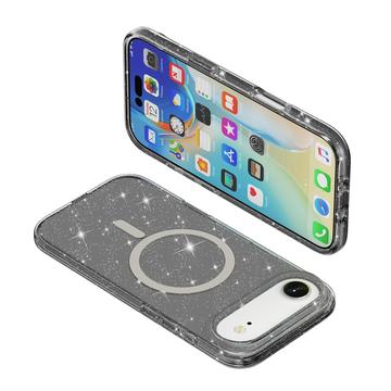iPhone Air Stylish Glitter Series Hybrid Cover - MagSafe kompatibel - Sort