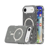 iPhone Air Stylish Glitter Series Hybrid Cover - MagSafe kompatibel - Sort