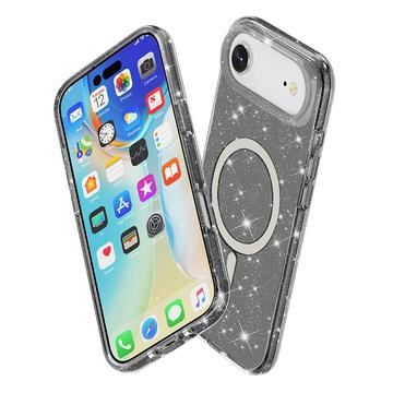 iPhone Air Stylish Glitter Series Hybrid Cover - MagSafe kompatibel - Sort