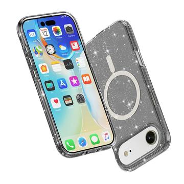 iPhone Air Stylish Glitter Series Hybrid Cover - MagSafe kompatibel - Sort