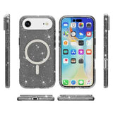 iPhone Air Stylish Glitter Series Hybrid Cover - MagSafe kompatibel - Sort