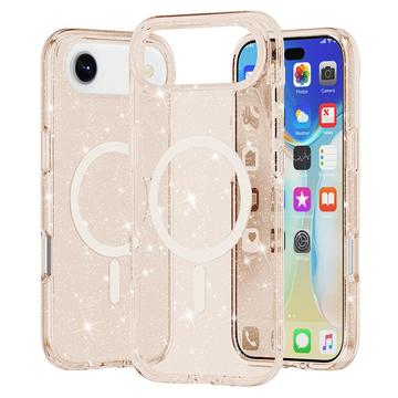 iPhone Air Stylish Glitter Series Hybrid Cover - MagSafe kompatibel - Guld