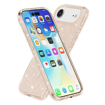 iPhone Air Stylish Glitter Series Hybrid Cover - MagSafe kompatibel - Guld