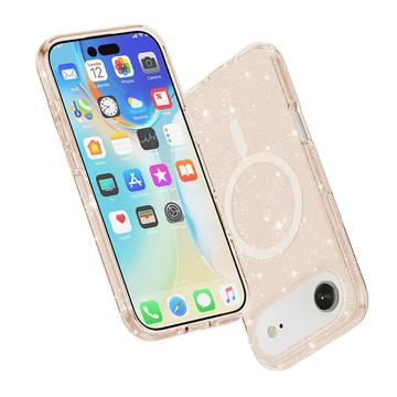 iPhone Air Stylish Glitter Series Hybrid Cover - MagSafe kompatibel - Guld