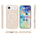iPhone Air Stylish Glitter Series Hybrid Cover - MagSafe kompatibel - Guld