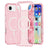 iPhone Air Stylish Glitter Series Hybrid Cover - MagSafe kompatibel - Pink