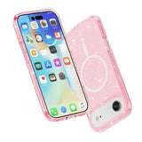 iPhone Air Stylish Glitter Series Hybrid Cover - MagSafe kompatibel - Pink