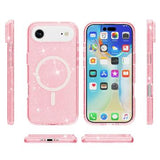 iPhone Air Stylish Glitter Series Hybrid Cover - MagSafe kompatibel - Pink