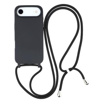 iPhone Air TPU Cover med Nøglesnor - Sort