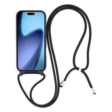 iPhone Air TPU Cover med Nøglesnor - Sort