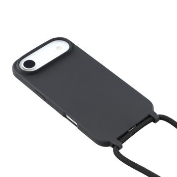iPhone Air TPU Cover med Nøglesnor - Sort