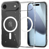 iPhone Air Tech-Protect FlexAir Glitter MagSafe TPU Cover - Gennemsigtig