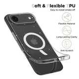 iPhone Air Tech-Protect FlexAir Glitter MagSafe TPU Cover - Gennemsigtig