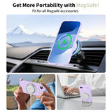 iPhone Air Tech-Protect flydende silikone cover - MagSafe-kompatibel - Lilla