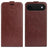 iPhone Air Vertikal Flip Etui med Kortholder - Brun