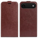 iPhone Air Vertikal Flip Etui med Kortholder - Brun