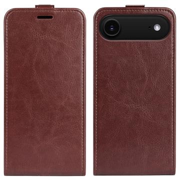 iPhone Air Vertikal Flip Etui med Kortholder - Brun
