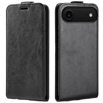 iPhone Air Vertikal Flip Etui med Kortholder - Sort