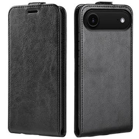 iPhone Air Vertikal Flip Etui med Kortholder - Sort