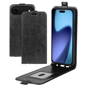 iPhone Air Vertikal Flip Etui med Kortholder - Sort