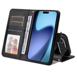 iPhone Air Pung Etui med Stativ - sort