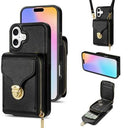 iPhone 17 Alt-i-et cover med pung og rem - Sort