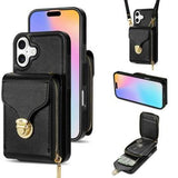 iPhone 17 Alt-i-et cover med pung og rem - Sort