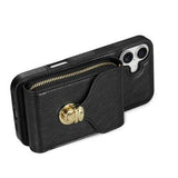 iPhone 17 Alt-i-et cover med pung og rem - Sort