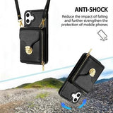 iPhone 17 Alt-i-et cover med pung og rem - Sort