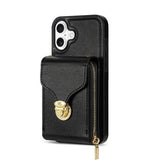 iPhone 17 Alt-i-et cover med pung og rem - Sort