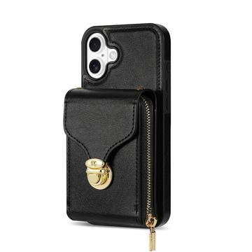iPhone 17 Alt-i-et cover med pung og rem - Sort
