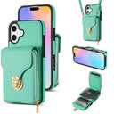 iPhone 17 Alt-i-et cover med pung og rem - Mynte